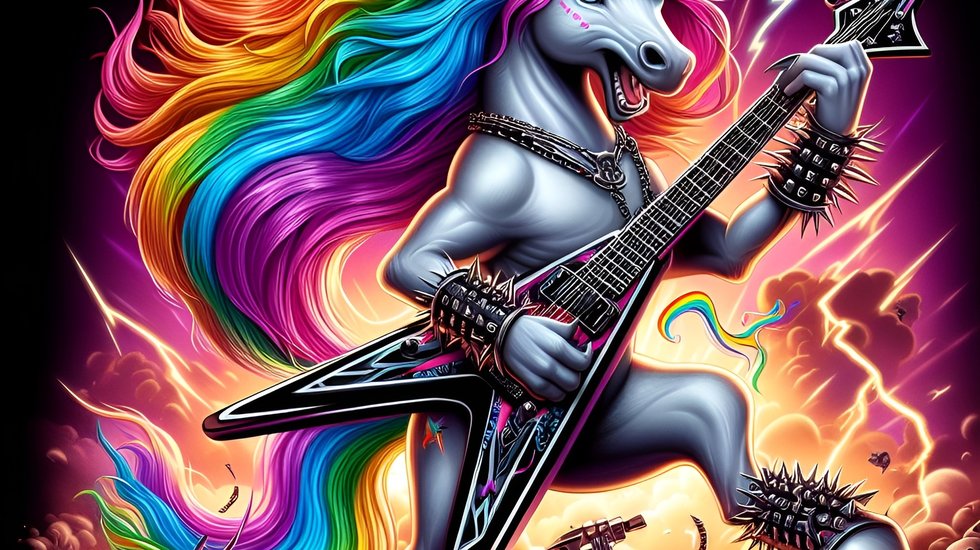 Heavy metal unicorn