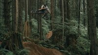 Fraser Brown (OneUp Service Manager) on Airplane Mode in Squamish - by Margus Riga