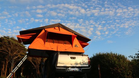 Roof Top Tent - Set-up on the Oregon Coast