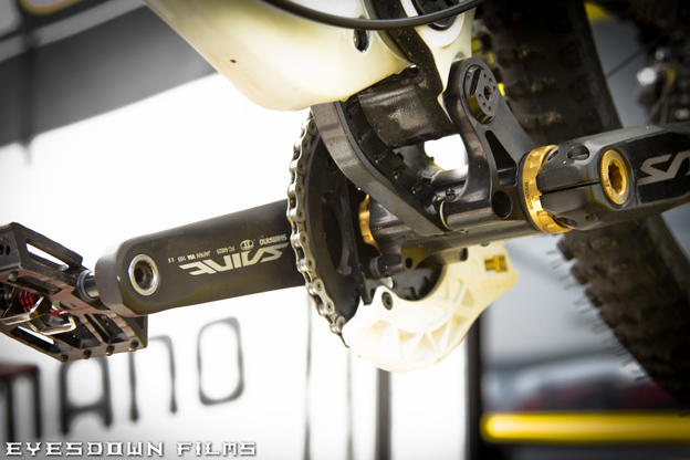 Gee Atherton Racing Eyesdown Films bike check Val di Sole World Cup